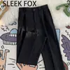 Moda Otoño 2026 Pantalones Rectos de Color Sólido Simples Estilo Coreano High Street Versátiles Sueltos Largos Casuales Tendencia para Hombre