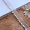Encaje de Perla Blanca Tejido a Máquina al por Mayor, Cinta de Gasa de un Solo Lado, Encaje para Accesorios de Ropa DIY para Escotes de Prendas