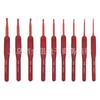 Alumina colorida de cabeça única ferramenta de crochê para tricô DIY kit de crochê de plástico atacado agulha de crochê para suéter