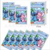 Platos y Vasos de Papel para Fiesta de Pareja Stitch Azules y Rosas Vajilla Desechable Fiesta Navideña Decoración de Cumpleaños Artículos para Fiesta