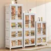 Guarda-roupa Doméstico Quarto Armário Simples de Armazenamento Organização de Roupas Guarda-roupa Bebê Armário de Armazenamento de Plástico Em Estoque Atacado