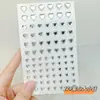 Rosto Pérola Diamante adesivos cor unhas decorações palco maquiagem decoração dos olhos Diamante olho canto strass adesivos sem cola