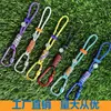 Lanyard de Paracord Trenzado con Gancho Hebilla de Liberación Rápida de Anilla en D para Botella de Agua Soporte para Botella de Agua Mineral Mosquetón Gancho para Mochila de Exterior