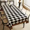 Toalha de Mesa de Luxo Leve de Alta Qualidade Impermeável e à Prova de Óleo Estilo Retro Americano Dopamina Tapete para Mesa de Jantar Estilo Ins Toalha de Mesa para Mesa de Centro
