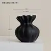 Jarrón de Cerámica Estilo Vintage Changhong Arreglo Floral de Cerámica para el Hogar Cerámica Wabi-Sabi Jarrón de Cerámica Hidropónico Decoración para Casa de Huéspedes