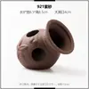 Aquário esconderijo cerâmico para peixes e camarões, ninho de vaso de terracota, mini casa de reprodução, ornamento de buraco de esconderijo, decoração de paisagismo com furos
