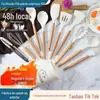 Conjunto de 12 Peças de Espátula e Colher de Silicone Panela Antiaderente Espátula de Silicone Resistente a Altas Temperaturas Silicone de Grau Alimentício Conjunto de Utensílios de Cozinha Atacado