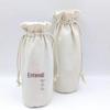 Bolsa Personalizada de Lona com Fundo Espesso e Arredondado com Cordão Saco de Embalagem com Cordão para Vinho Tinto Grãos de Arroz Noz Chá Atacado