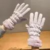 Luvas Quentes Inverno Femininas Tela Sensível ao Toque Forradas com Lã Espessas Impermeáveis À Prova de Frio À Prova de Vento Ciclismo ao Ar Livre Estudante Luvas de Esqui