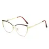 Gafas de Ojo de Gato de Moda Sin Graduación Monturas de Gafas Ultraligeras de Moda Gafas Retro Fotocromáticas Anti-Luz Azul Gafas Metálicas Fotocromáticas Exportación