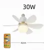 Portalámparas E27 Transfronterizo Rosca Flor en Forma de Ventilador de Techo para Dormitorio y Sala de Estar, Ventilador de Techo Pequeño Silencioso, Portalámparas E27 Rosca