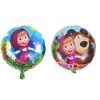 Venda quente transfronteiriça 18 polegadas dos desenhos animados Martha e bola de urso Martha balão de alumínio balão de ar flutuante