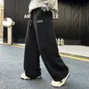 Primavera 2026 Nuevos Pantalones para Niños Pantalones Casuales de Pierna Recta para Niños Pequeños y Mayores Pantalones Deportivos de Punto Elegantes y Únicos