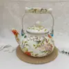 Tetera de Esmalte para Comercio Exterior, Tetera Vintage para Agua Fría, Tetera Doméstica con Capacidad de 2.5L, Tetera de Esmalte en Varios Diseños y Colores