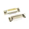 Conector Hembra Db15 Tuerca Remachable Frontal Doble Fila 15 Pines Enchufe de Soldadura Conector de Puerto Paralelo D-Sub15 Db15P Soldadura