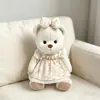 Suéter de Malha Urso Articulado Médio Lena Urso Masculino Pelúcia Urso de Pelúcia Conjunto de Roupas de Natal Fofo