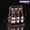Transportador de Cerveja Portátil, Cesta Dobrável para Garrafas, Cesta de Entrega de Bar Portátil, Porta Meio Fardo de Cerveja