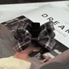 Pinza para el pelo de lazo de lana a cuadros estilo coreano, tamaño pequeño, para mujer, otoño/invierno, pinza para flequillo lateral, nuevo pinza de tiburón 2026