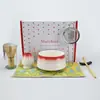Conjunto de Chá Matcha Estilo Japonês, Tigela de Matcha Cor de Matcha, Batedor de Chá com 100 Hastes, Caixa Colorida, Conjunto de Tigelas de Cerâmica para Matcha
