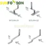 Suministrado directamente por el fabricante: Soportes de Teja Cerámica para Techos Inclinados, Material de Aleación de Aluminio para Fijación de Paneles Solares, Soportes de Aluminio