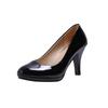 Zapatos de Tacón Nuevo Estilo Primavera y Verano 2026 para Mujer, Estilo Europeo y Americano, Punta Redonda, Boca Baja, Tacón Fino, Charol, Zapatos de Trabajo para Todas las Estaciones, Zapatos de Talla Grande para Exportación