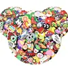 100 Piezas Zuecos Transfronterizos Temushein Más Vendidos DIY Accesorios Mixtos para Flores de Zapatos Zapatillas Hebilla para Zapatos Flor para Zapatos Dibujo Animado