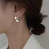 Joyería de Aguja de Plata s925 Pieza de Espejo Pequeño Pendientes Pendientes Pendientes Mujer Diseño de Lujo Ligero Sentido Avanzado Otoño e Invierno Nuevo