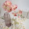 Flor Artificial Phalaenopsis Individual Flor Decorativa para el Hogar Blanco Puro Boda Flor de Boda Flor de Mesa