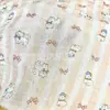 Tecido para Calça de Bebê em Gaze de Algodão, à Prova de Mosquitos, Estampa de Desenho Animado em Gaze de Camada Dupla, Tecido Crepe com Impressão Digital Direta