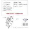 Anillo de Herradura con Circonita 5A Microincrustada de Oro de 14K Chapado, Anillo de Diamante de Moda de Lujo Ligero para Mujeres con un Aspecto Brillante y Elegante