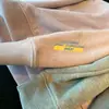 Estilo casual, juvenil y relajado: top de cuello redondo con mangas raglán, sudadera corta para mujer, nueva colección otoño/invierno C0906W
