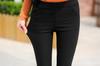 Leggings Espessos com Forro de Fleece para o Inverno, Não Desbota, Tamanho Grande, Roupa Externa Preta, Calças Lápis Femininas, Calças Quentes
