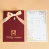 Nuevo Estilo Invitaciones de Boda Chinas al por Mayor Invitaciones de Boda Sencillas con Estampado Dorado Impresión 2026 Invitaciones de Boda Invitaciones para Banquete de Boda