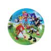 Sonic Nuevo Globo Bandera Pastel Inserto Mantel Decoración de Fiesta Suministros Set