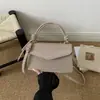 Bolsa de mão elegante de cor sólida de alta qualidade para mulheres 2026 temporada atual nova moda versátil ins ombro único transversal pequena quadrada