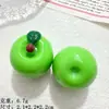 Miniatura de Resina Simulada Maçã Tridimensional Enfeite Acessórios DIY Feito à Mão Cola de Creme Capa de Celular Decoração de Mesa Pingente