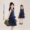 Tutu Elefantito Ropa Infantil Vestido Niñas 2026 Verano Nuevo Vestido Largo Cuadros Niños Sin Mangas Vestido Chaleco