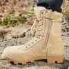 Suministro Transfronterizo de Botas Nuevas de Caña Alta para Hombre Impermeables para Exteriores Delta Senderismo y Desierto Talla Grande Botas de Combate Color Arena
