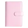 Carpeta de Macarrones Transfronteriza Cuaderno A6 Cáscara de Cuero Creativa Libro de Hojas Sueltas Libro Mayor de Mano para Planificación de Presupuesto en Efectivo