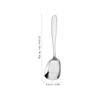Colher de Aço Inoxidável 304 Espessada de Fundo Plano Colher Doméstica Grande Restaurante Hotel Cabo Longo Colher Masculina Pá Masculina Colher de Arroz Seco Infantil
