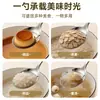 Colher Grande Redonda de Aço Inoxidável 316 Desenho Animado, Colher de Sopa Grande, Colher Misturadora de Grau Alimentício, Colher de Arroz Doméstica para Crianças, Colher de Sopa de Cabo Longo