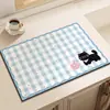 Mantel individual, Tapete para mesa de cocina, Tapete escurridor para encimera, Impermeable para escritorio, Secado rápido, Absorbente, Antideslizante, Aislamiento térmico, Anti-quemaduras, Posavasos pequeño protector
