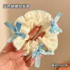 Pañuelo Cuadrado Estilo Perezoso para Atar el Cabello con un Toque de Lujo, Scrunchie Grande para Mujer, Cuerda para Cola de Caballo, Lazo de Tela para el Cabello, Accesorio para el Cabello Estilo Dulce