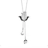 Collar minimalista de estilo coreano extraíble, acero de titanio de alta gama, cadena para suéter no descolorante para mujer, accesorio de ropa simple y moderno para otoño e invierno