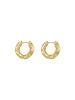 Pendientes de lujo ligeros para mujer, con hebilla de oreja, diseño de nicho, pendientes de sentido avanzado, novedad de 2023, pendientes de plata con forma de botón y aro pigmentado en oro.