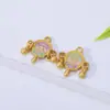Pingente de Moeda Banhado a Ouro Estilo Antigo Estilo Chinês Liga Pulseira Fosca Corrente de Contas Acessórios