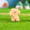 Resina Flocada Fofo Cachorrinho Capa de Celular Bolsa Pingente Chaveiro DIY Ornamento Pendurado Acessório Feito à Mão