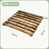 Base de Madera Maciza para Maceta de Flores Móvil con Ruedas con Freno Cuadrada No Requiere Ensamblaje