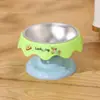 Tigela Original para Pet com Pernas Altas para Proteger o Pescoço, Tigela Única de Aço Inoxidável para Ração e Água, Tigela Antiderrapante e Anti-Derramamento para Gato, Tigela para Cachorro