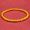Pulsera de Cuentas Redondas Clásicas de Herencia Antigua Oro Arena Escarchado Cuentas de Buda Pulsera de Cuerda Cuentas de Transferencia Pulsera para Hombre y Mujer Vivo